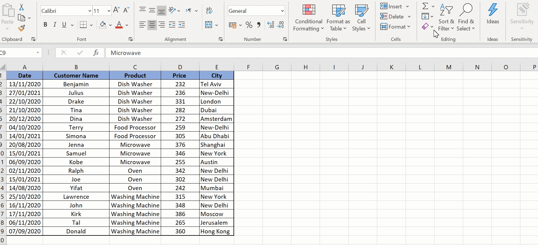 How To Arrange A Table In Excel at Clifford Lott blog